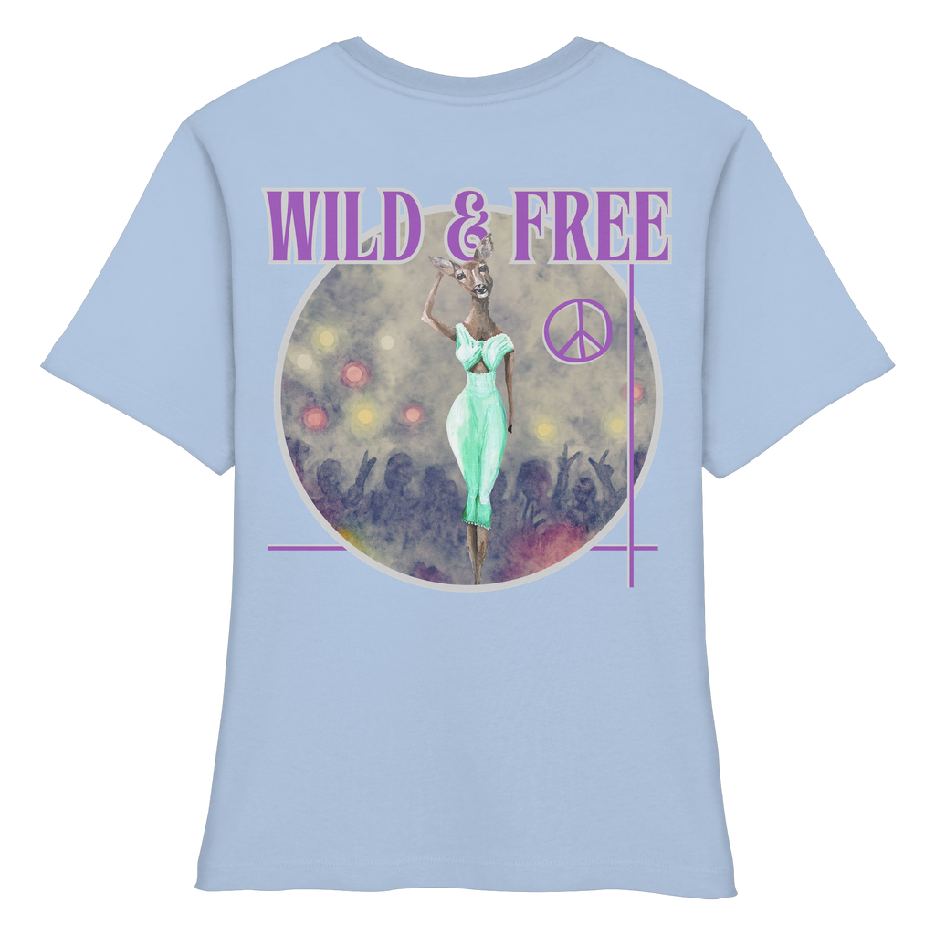 Bio Women Shirt - Kalli Wife "Wild & Free" - Fitted Ladies Organic Shirt