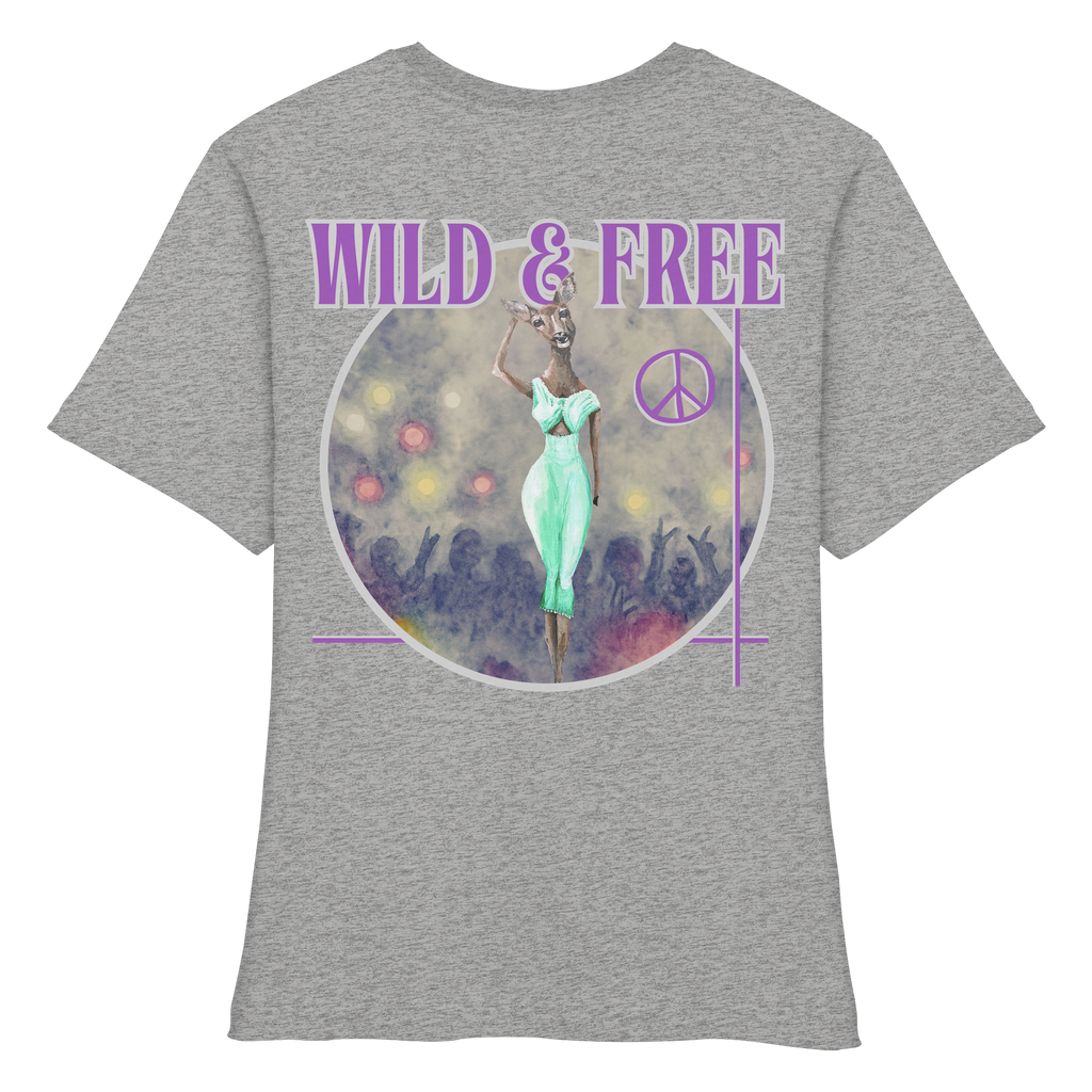 Bio Women Shirt - Kalli Wife "Wild & Free" - Fitted Ladies Organic Shirt
