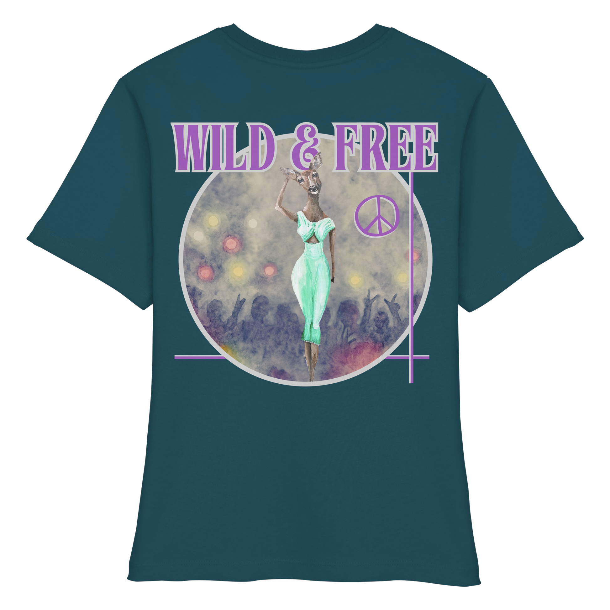 Bio Women Shirt - Kalli Wife "Wild & Free" - Fitted Ladies Organic Shirt