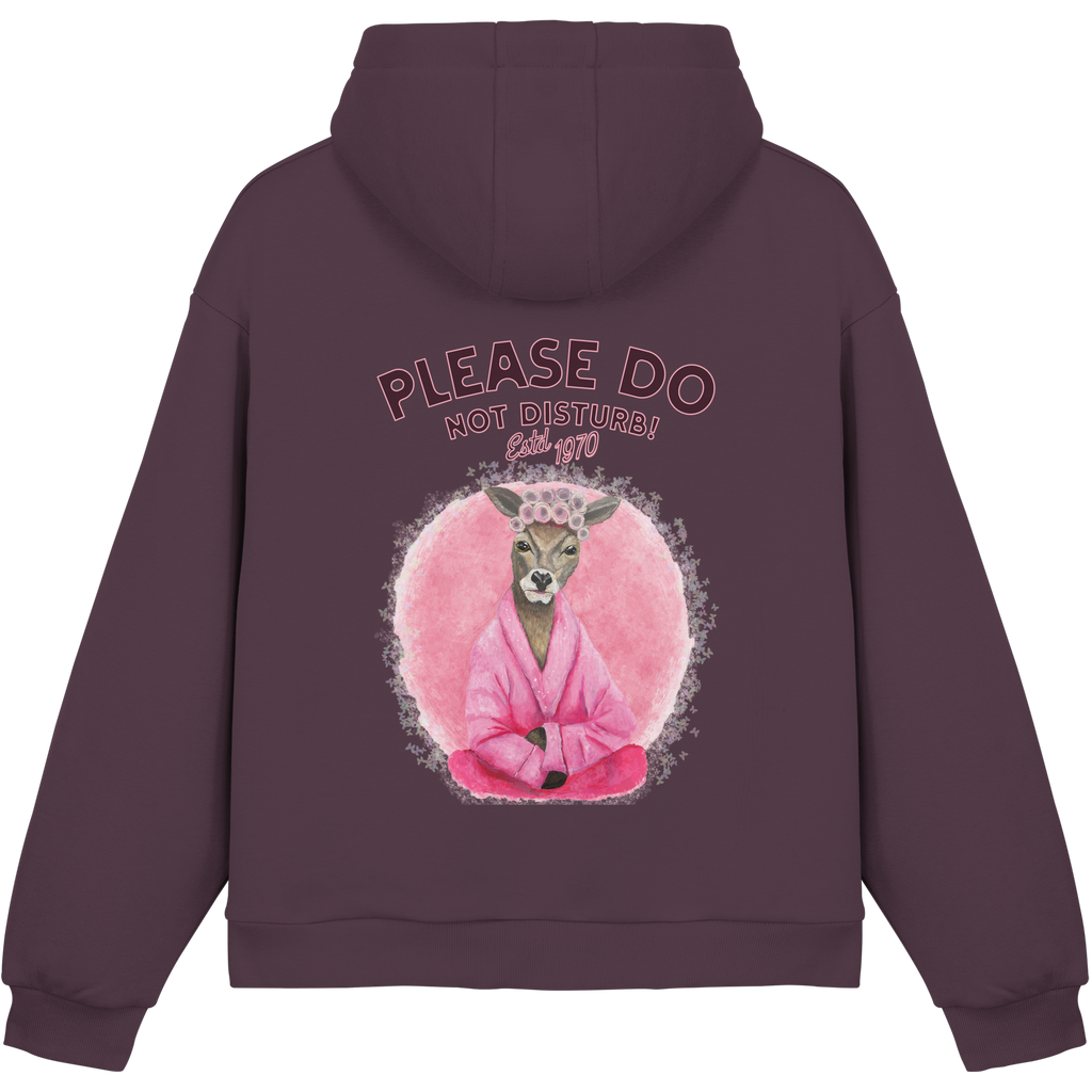 Hoodie Boxcut Fluffy  - Kalli Tante "Please Do Not Disturb"