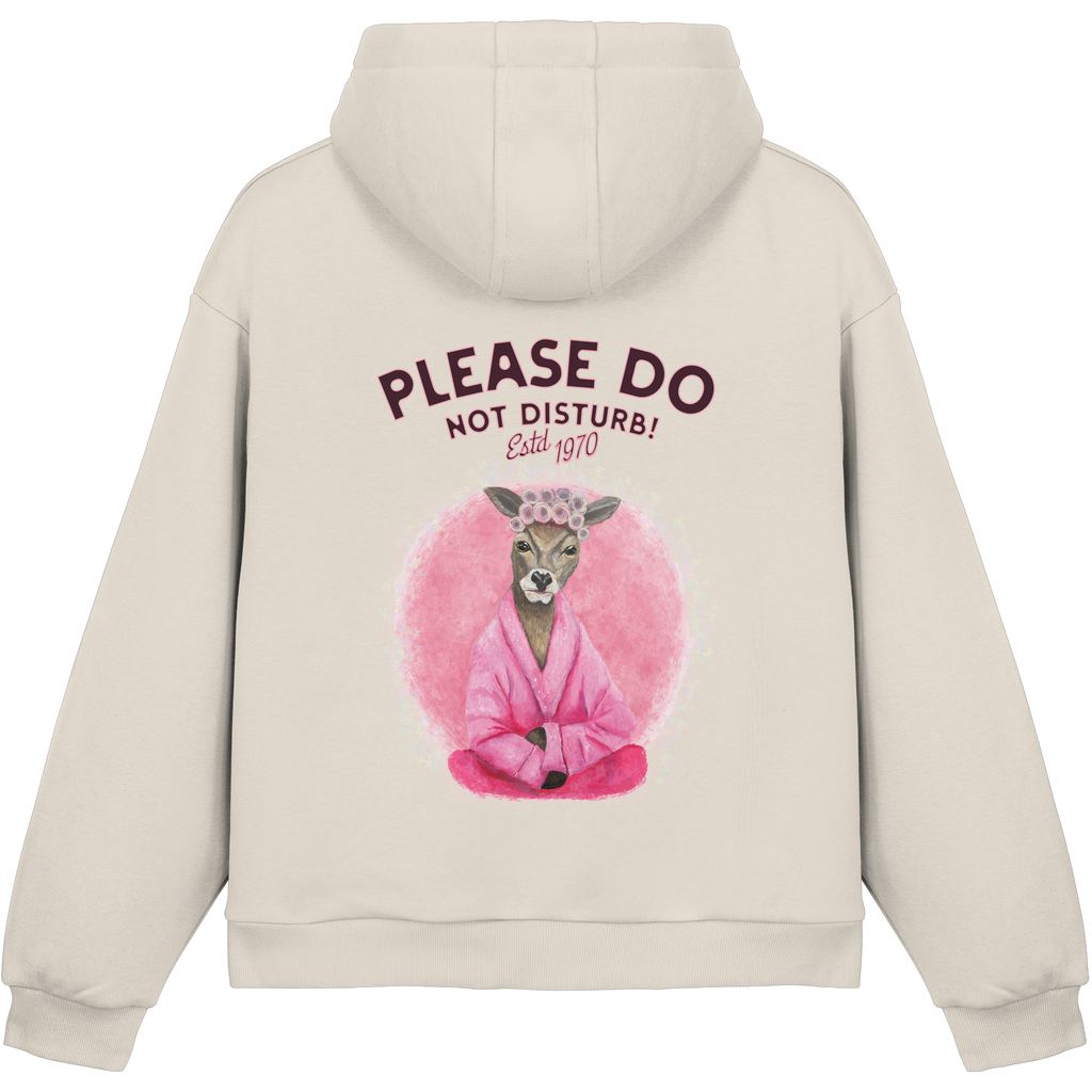 Hoodie Boxcut Fluffy  - Kalli Tante "Please Do Not Disturb"