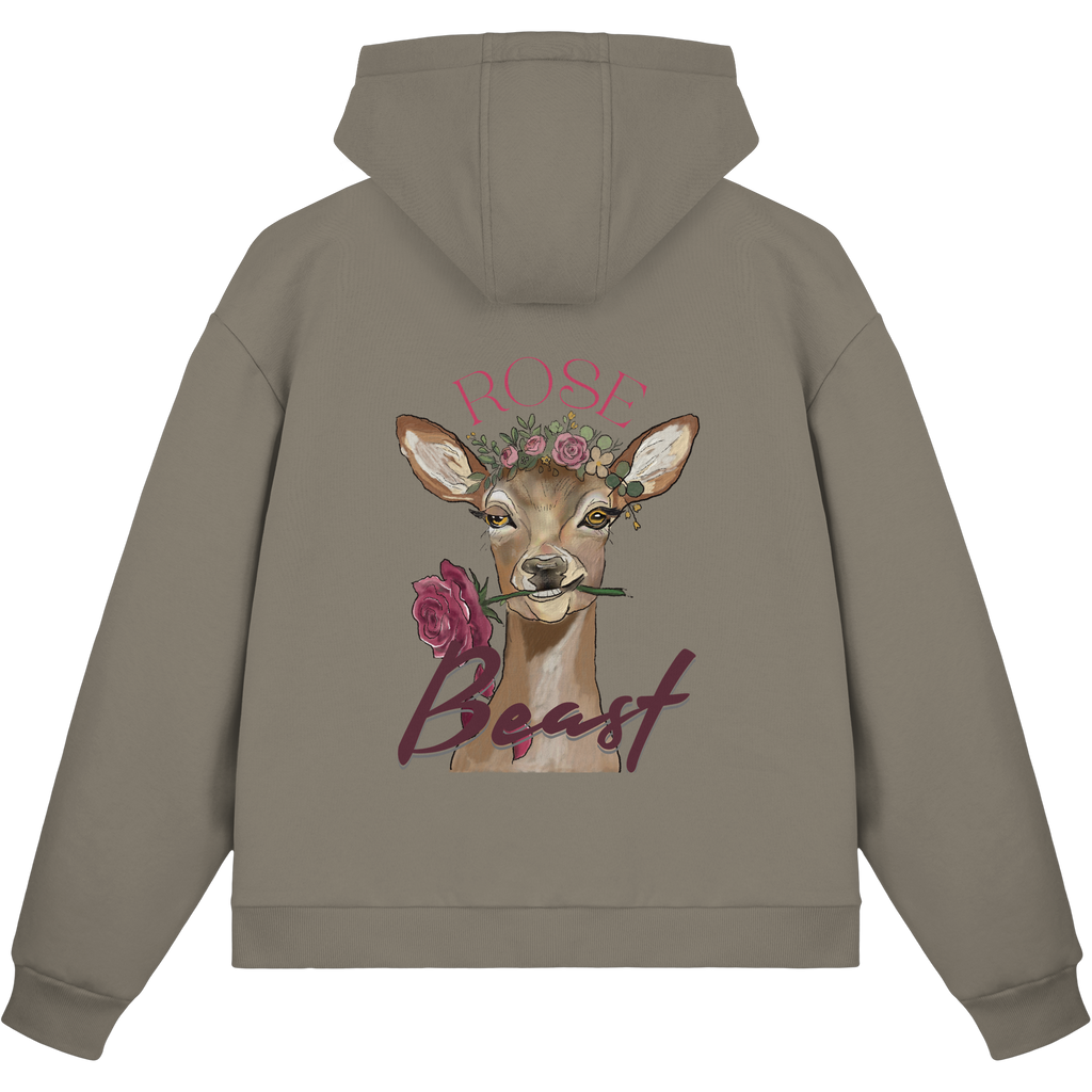 Boxcut Zipper Fluffy "Rose Beast" - Fluffy Boxcut Zipper