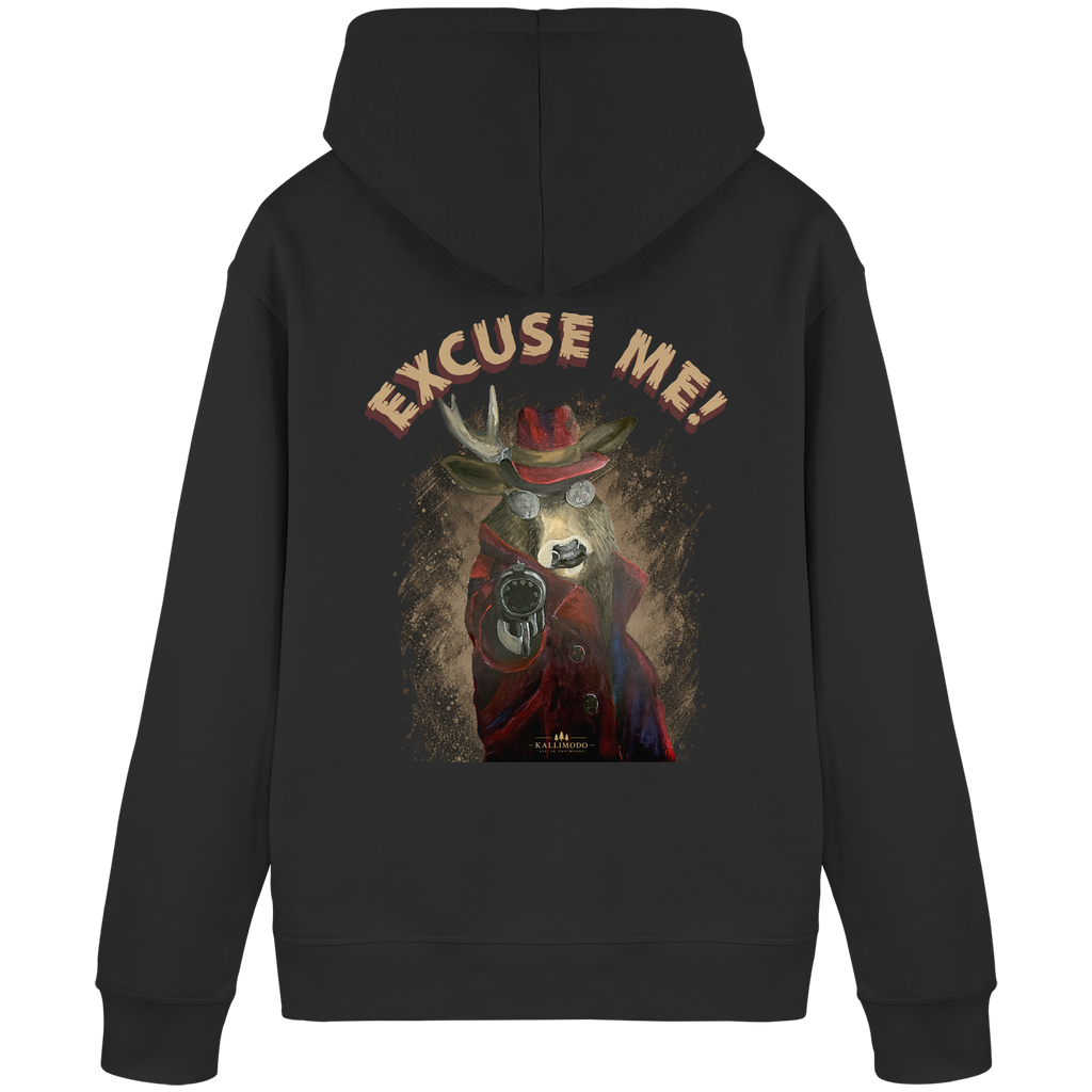 Organic Hoodie Kalli Brother Two "Excuse Me" - Organic Basic Hoodie
