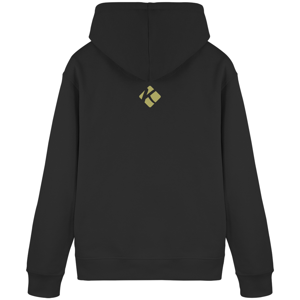 Organic Basic Hoodie "Kalli Sister 2" Out of Office (Frontprint) - Organic Basic Hoodie