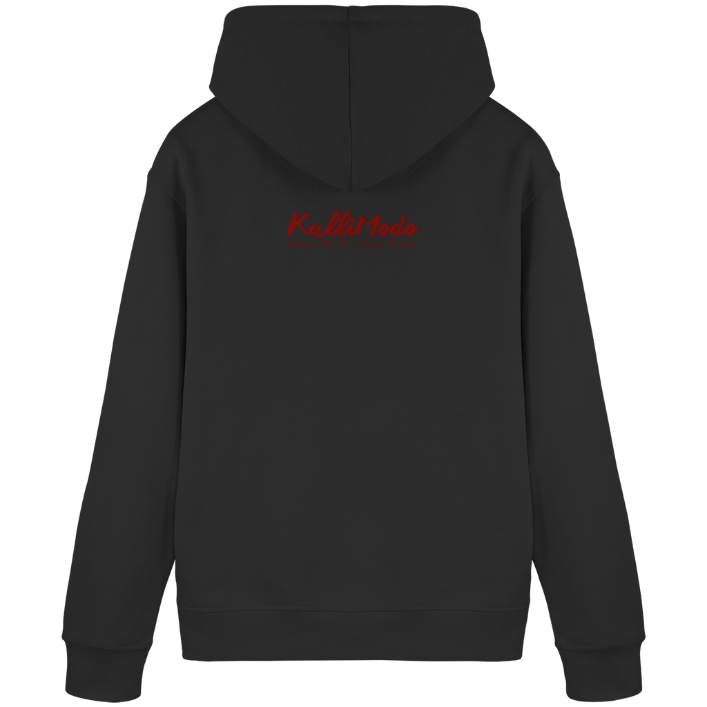 Organic Hoodie Kalli "Platzhirsch" Frontprint - Organic Basic Hoodie