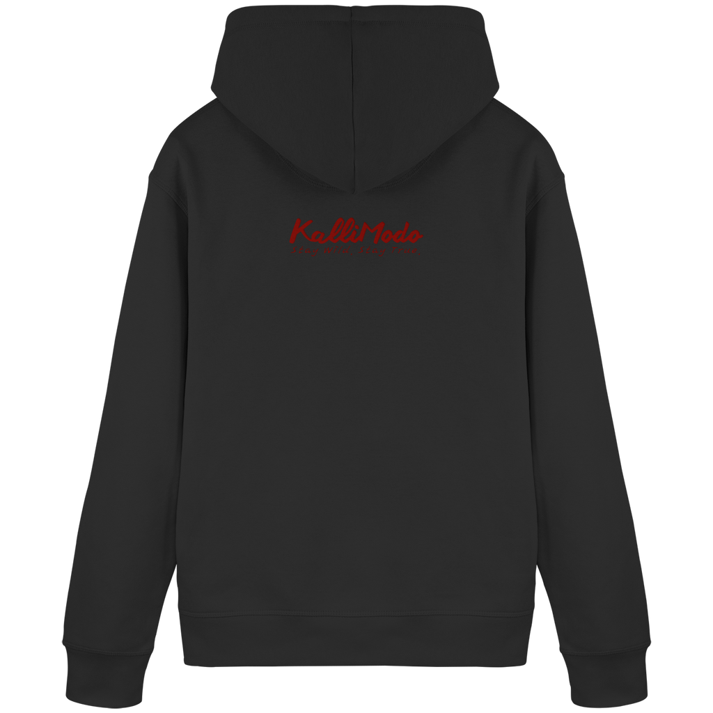 Organic Hoodie Kalli "Keep your Horns up" Frontprint - Organic Basic Hoodie