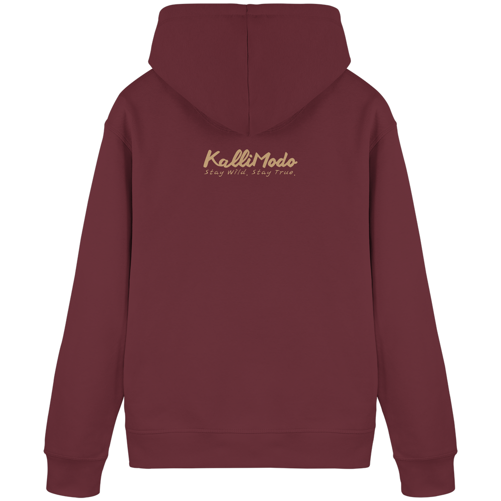 Organic Hoodie Kalli Brother two "Excuse Me" Frontprint - Organic Basic Hoodie