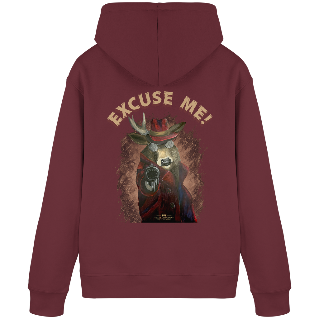 Organic Hoodie Kalli Brother Two "Excuse Me" - Organic Basic Hoodie