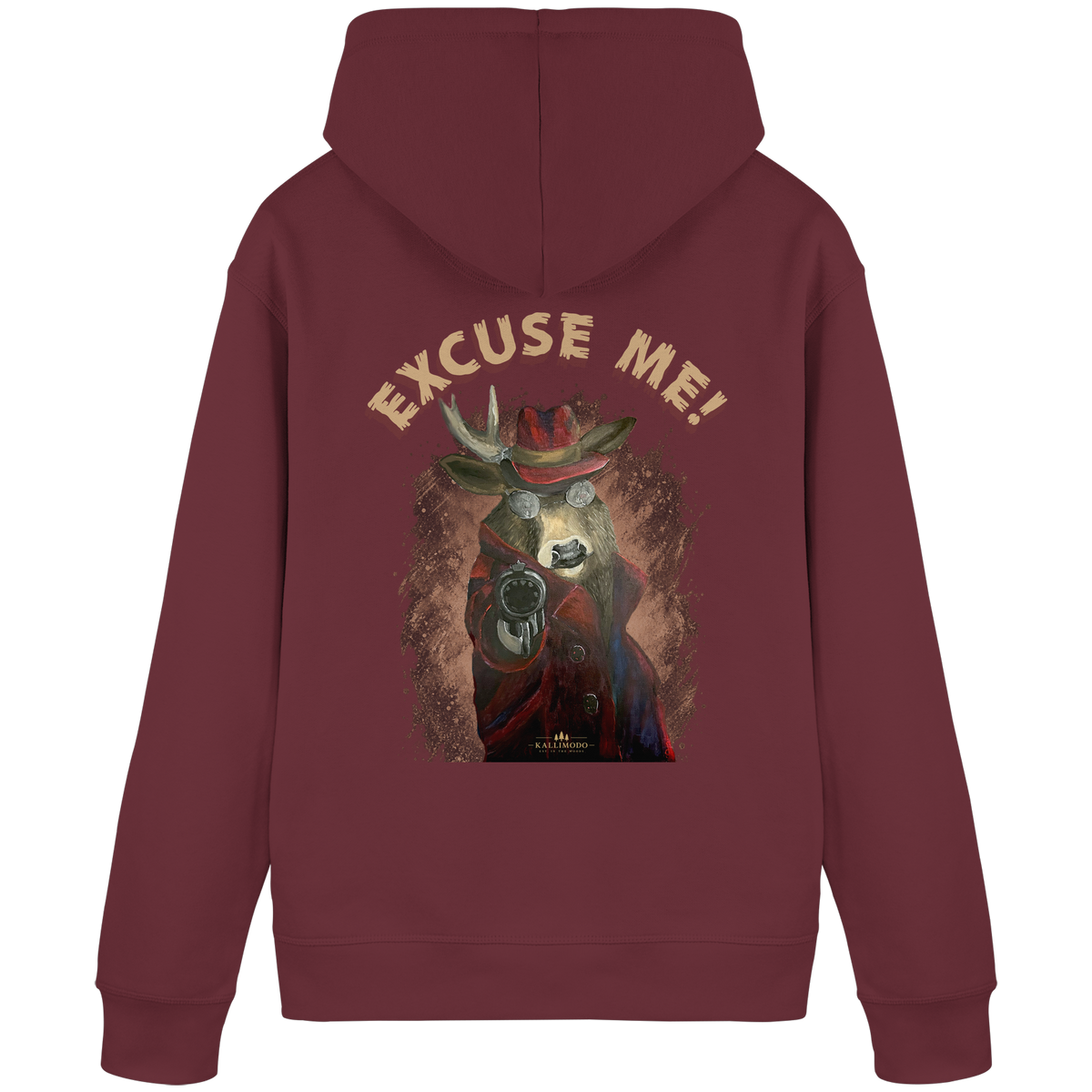 Organic Hoodie Kalli Brother Two "Excuse Me" - Organic Basic Hoodie
