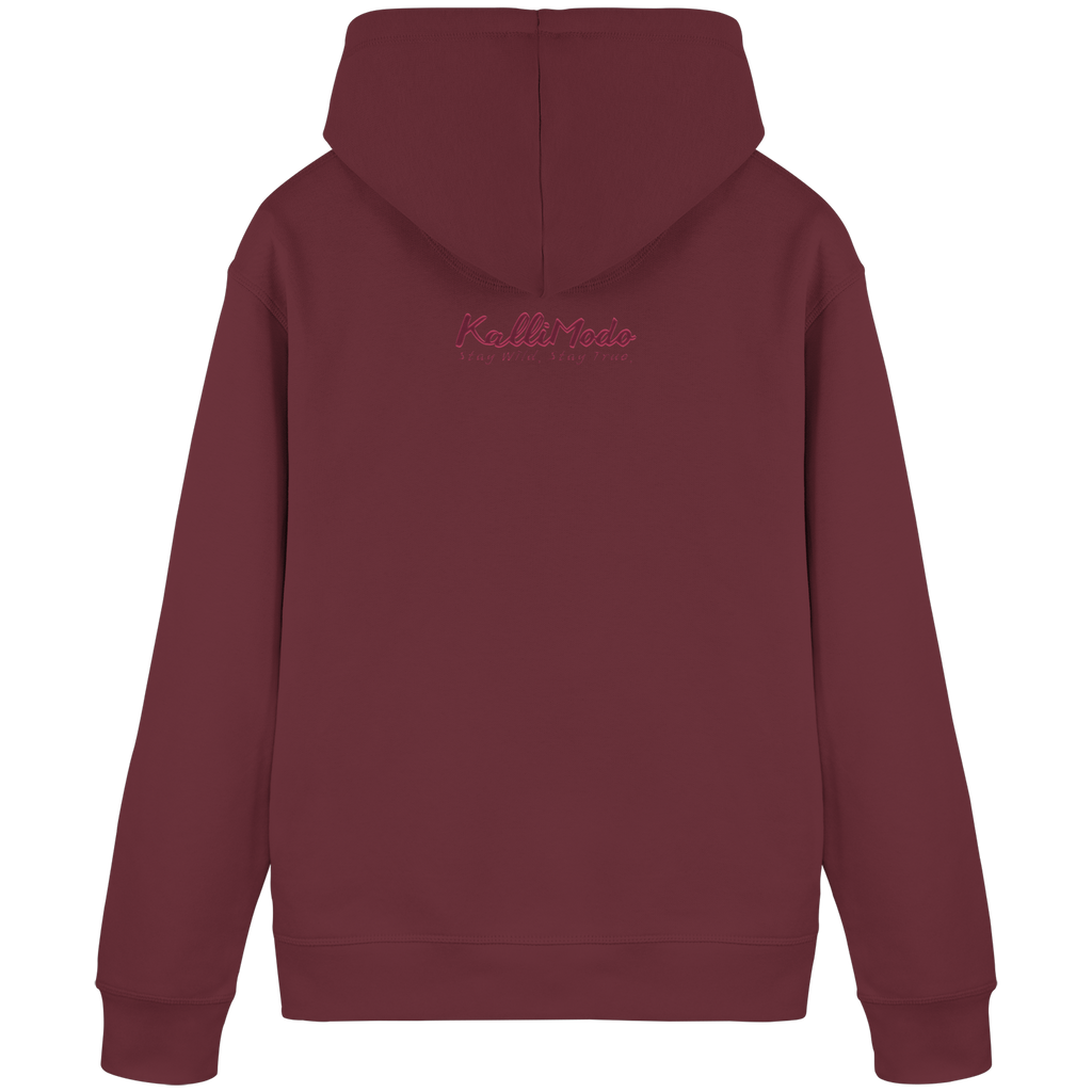 Organic Basic Hoodie Kallis "Rose Beast" Frontprint - Organic Basic Hoodie