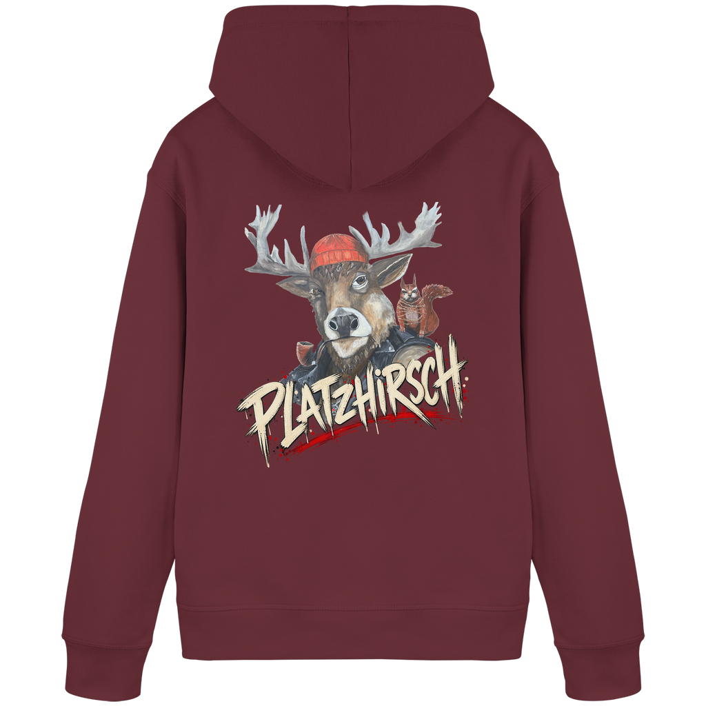 Organic Hoodie Kalli "Platzhirsch" - Organic Basic Hoodie