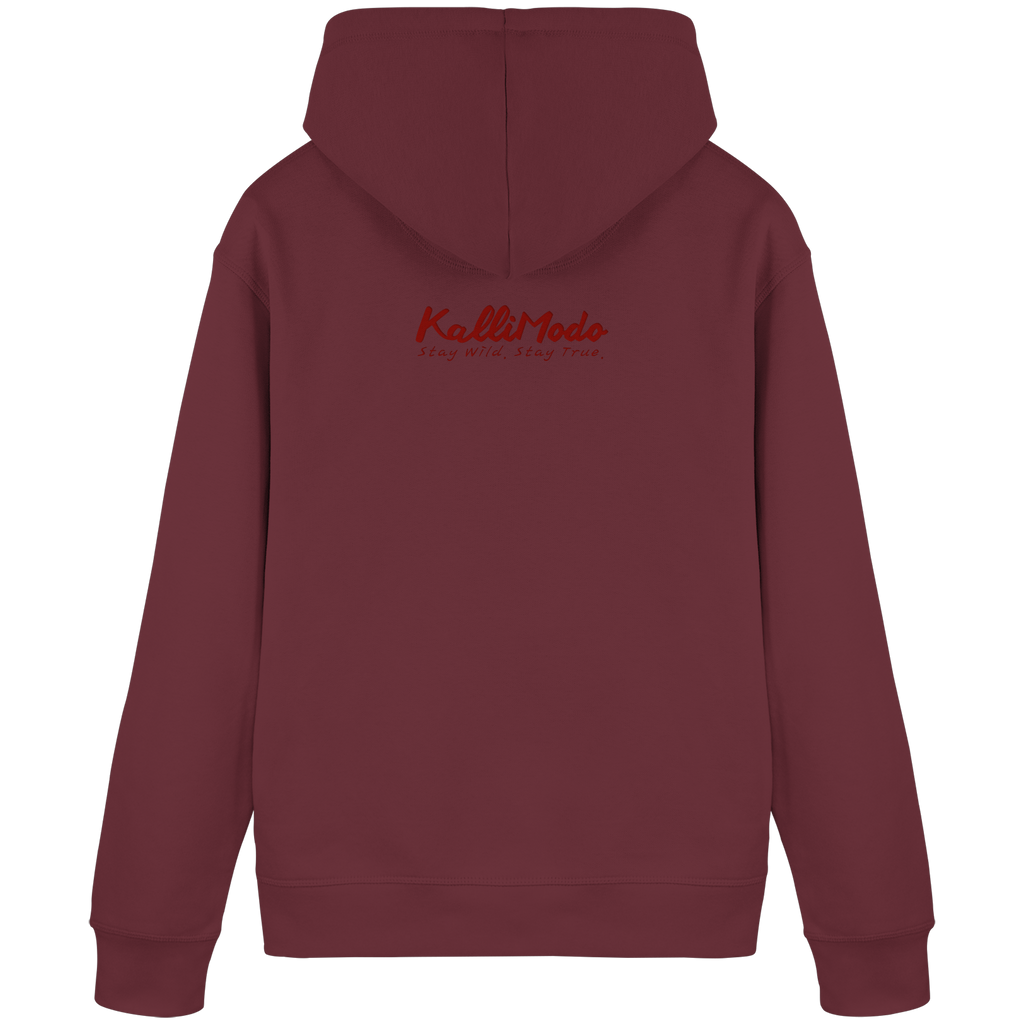 Organic Hoodie Kalli "Platzhirsch" Frontprint - Organic Basic Hoodie