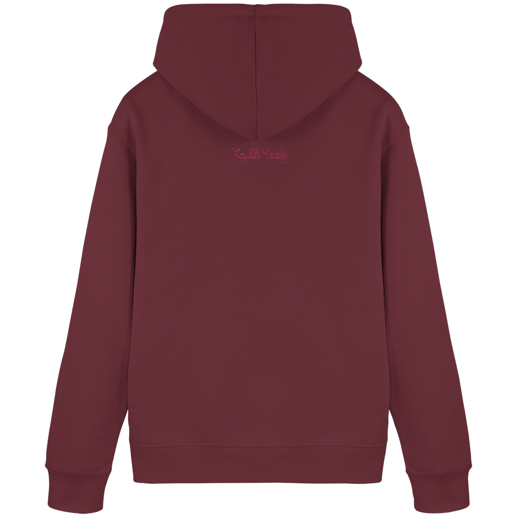 Organic Basic Hoodie Kallis "Rose Beast" (Frontprint) - Organic Basic Hoodie