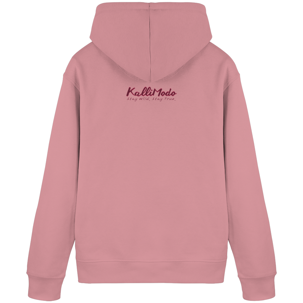 Organic Basic Hoodie Kallis "Rose Beast" Frontprint - Organic Basic Hoodie