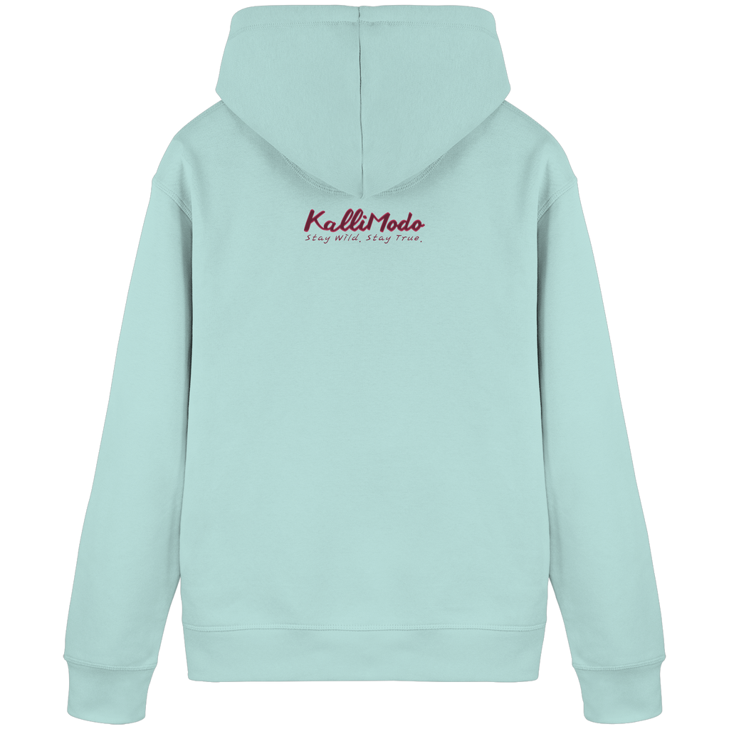Organic Basic Hoodie Kallis "Rose Beast" Frontprint - Organic Basic Hoodie