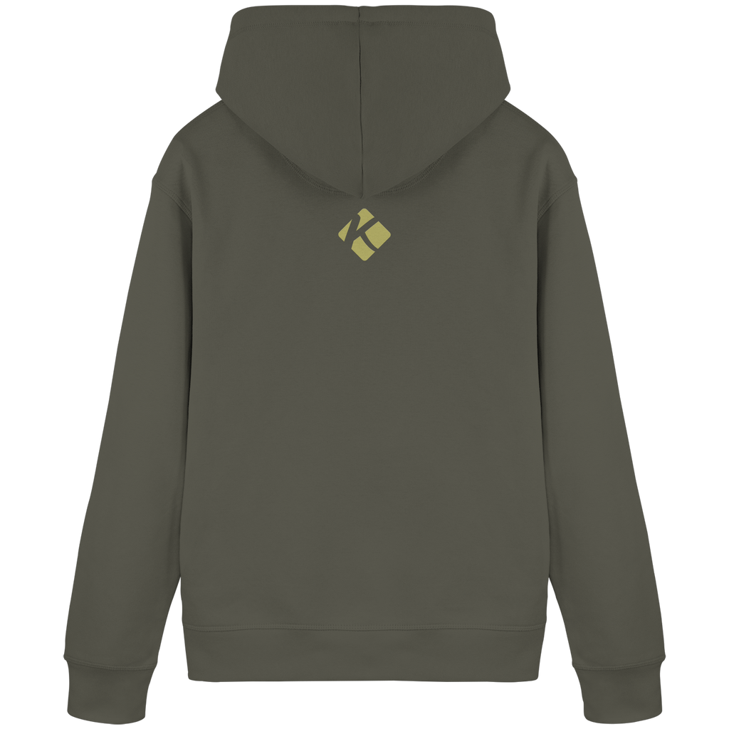 Organic Basic Hoodie "Kalli Sister 2" Out of Office (Frontprint) - Organic Basic Hoodie