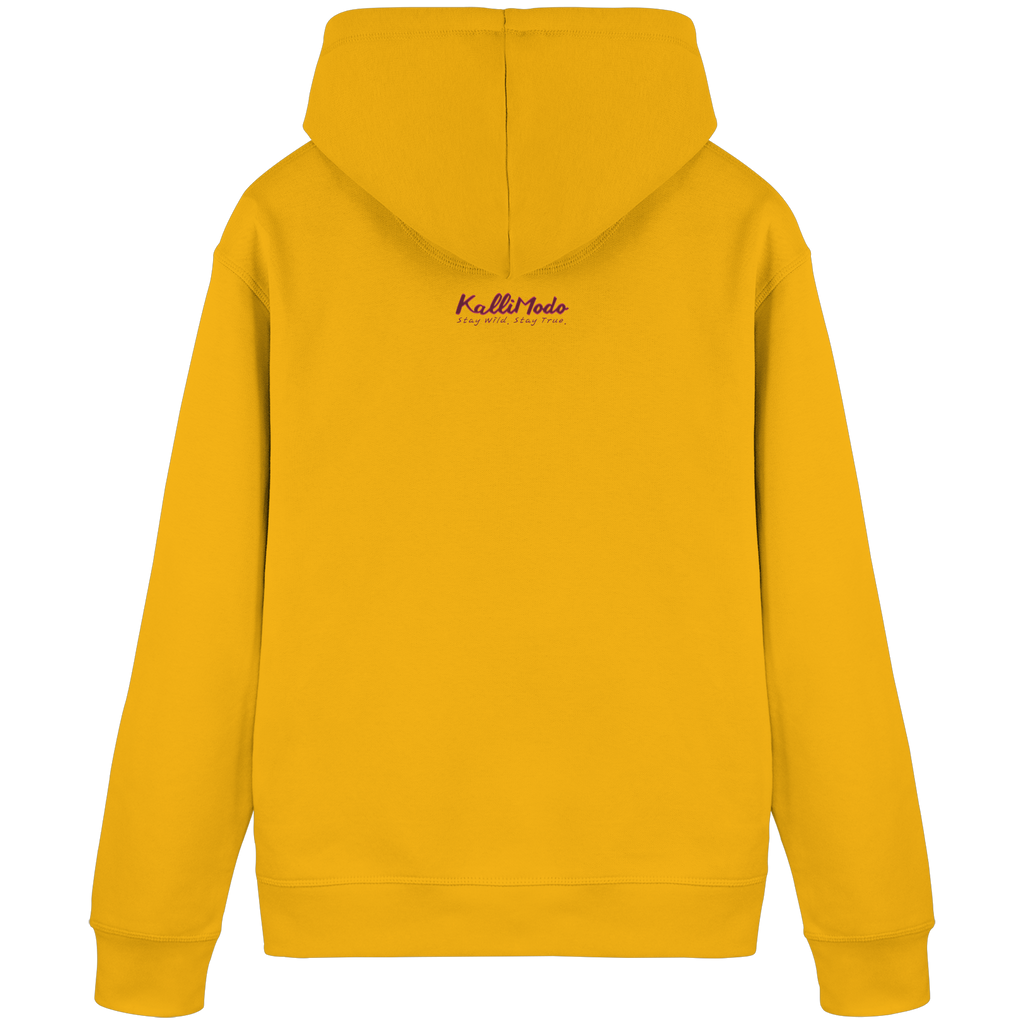 Organic Basic Hoodie Kallis "Rose Beast" (Frontprint) - Organic Basic Hoodie