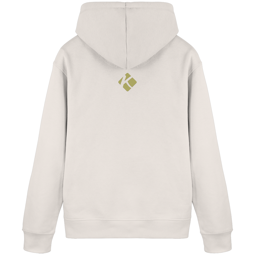 Organic Basic Hoodie "Kalli Sister 2" Out of Office (Frontprint) - Organic Basic Hoodie