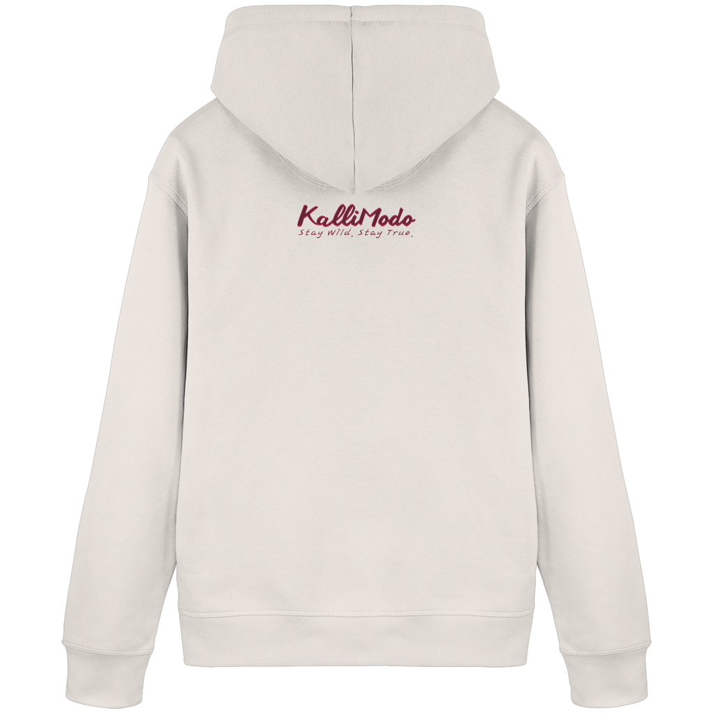 Organic Basic Hoodie Kallis "Rose Beast" Frontprint - Organic Basic Hoodie