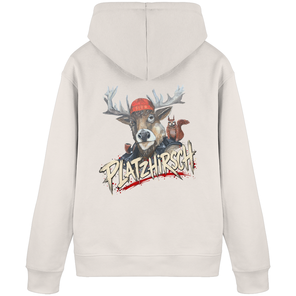 Organic Hoodie Kalli "Platzhirsch" - Organic Basic Hoodie