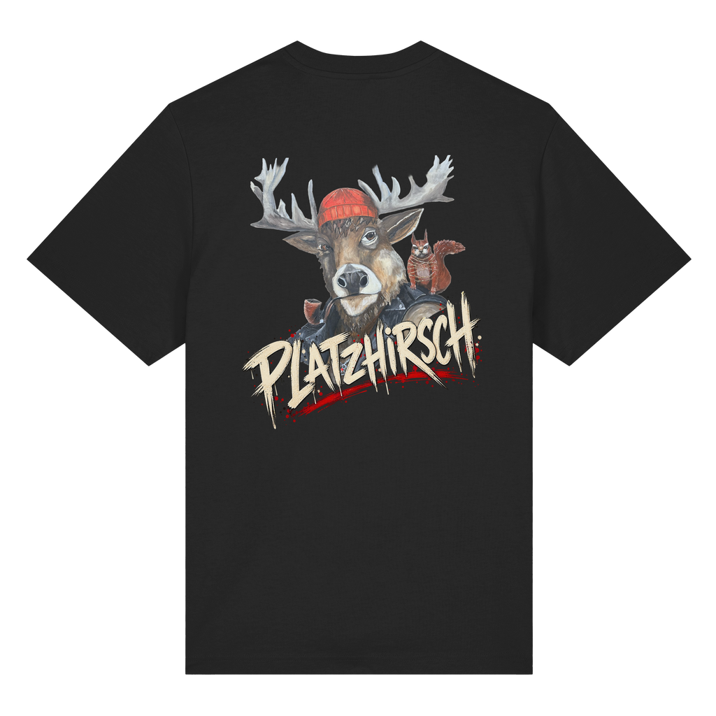 Bio Shirt Heavy Kalli "Platzhirsch" - Organic Heavy Shirt