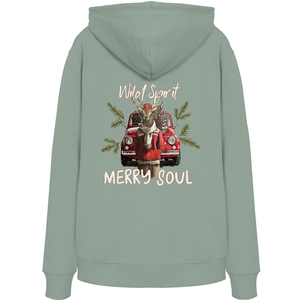 Kalli Red X-Mas Organic Hoodie -Hoodie - Organic Hoodie