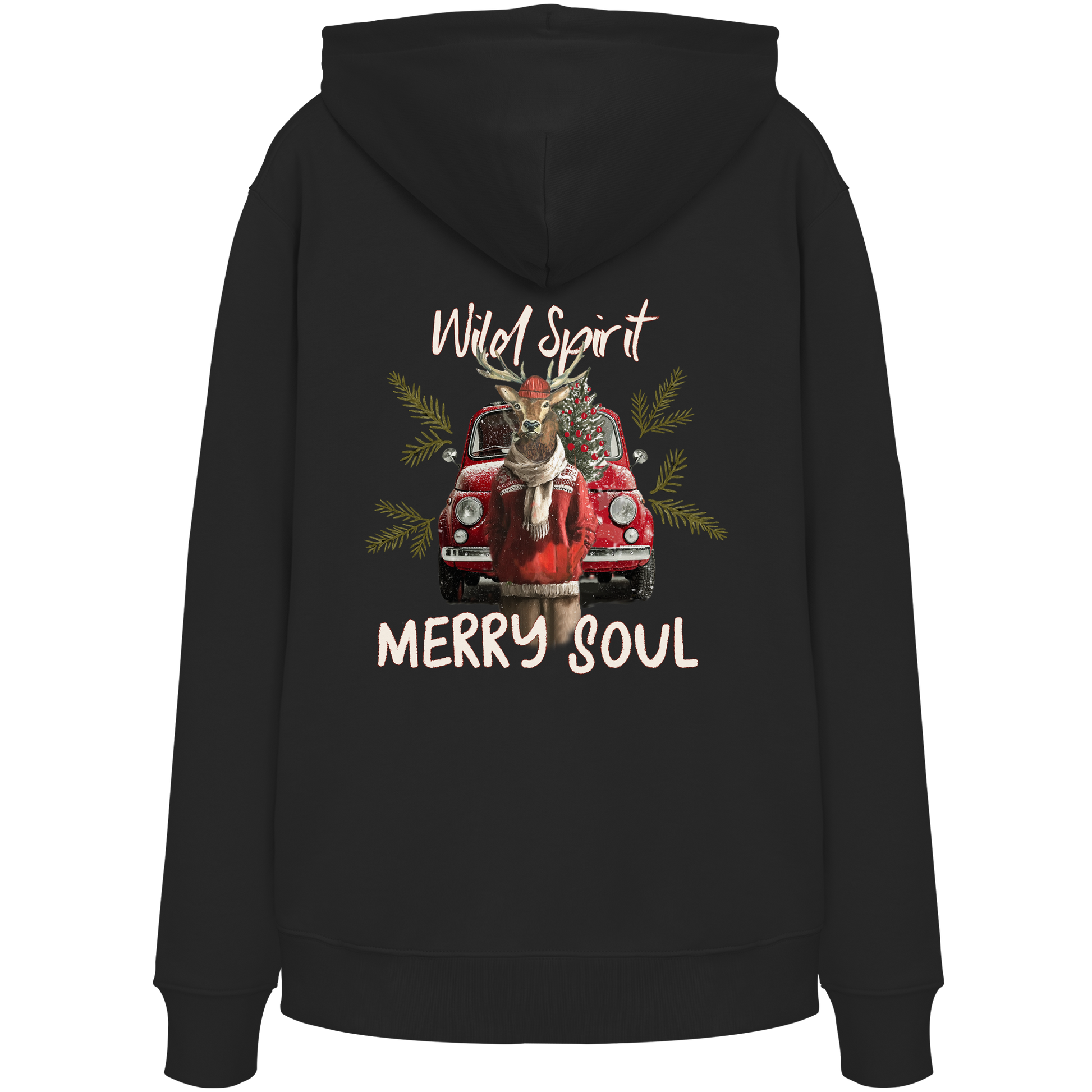 Kalli Red X-Mas Organic Hoodie -Hoodie - Organic Hoodie