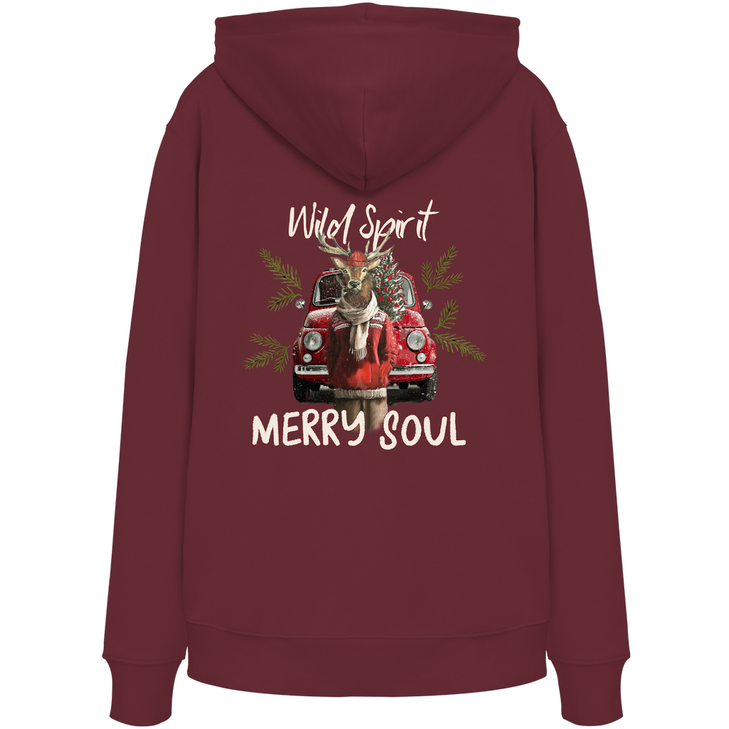 Kalli Red X-Mas Organic Hoodie -Hoodie - Organic Hoodie