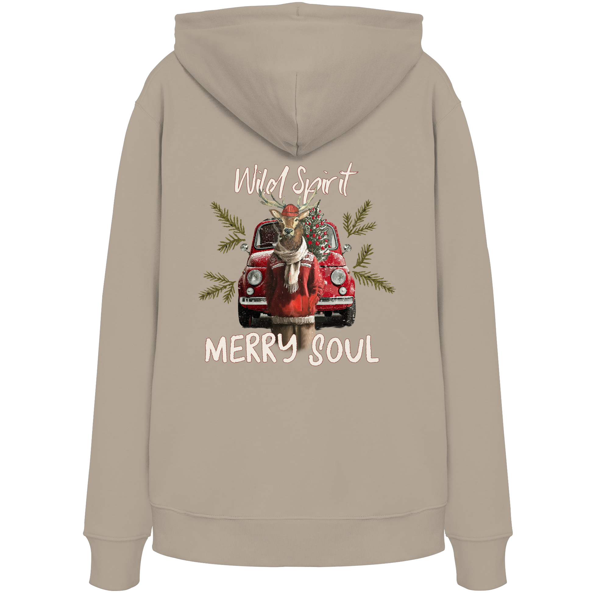 Kalli Red X-Mas Organic Hoodie -Hoodie - Organic Hoodie