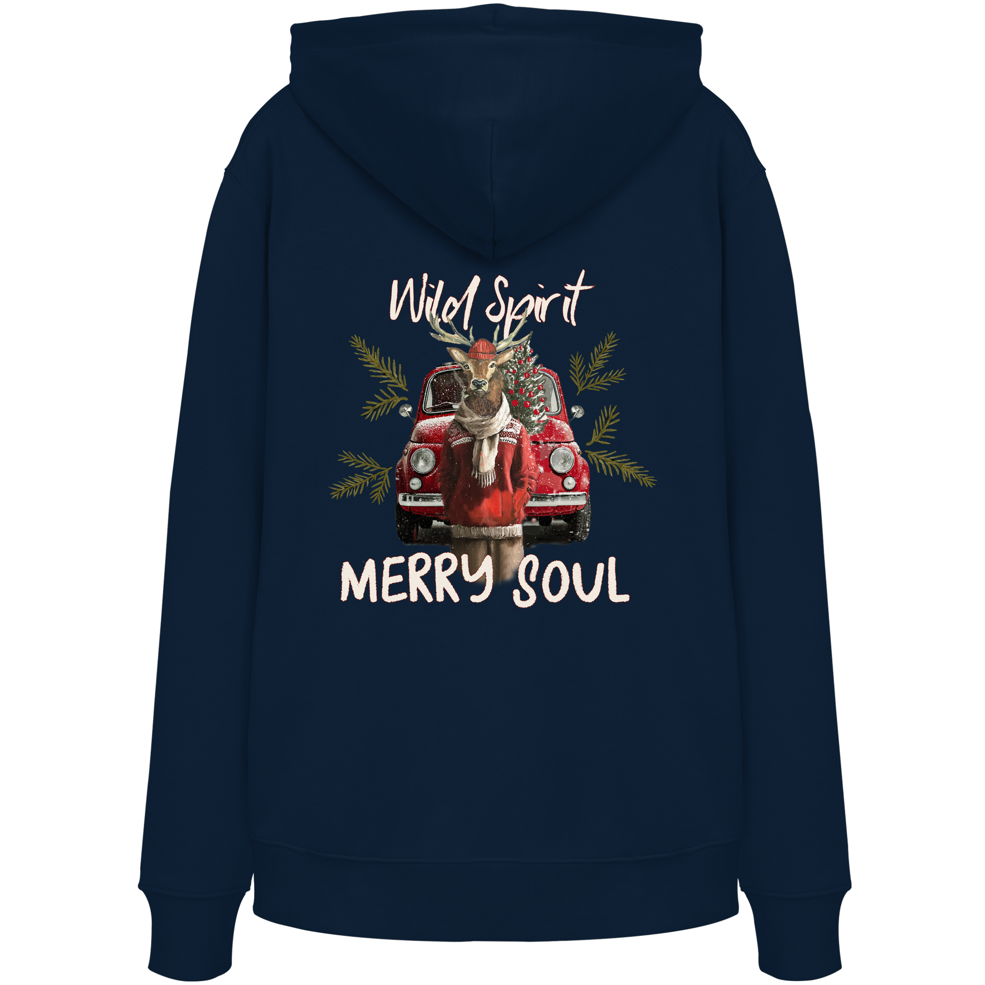 Kalli Red X-Mas Organic Hoodie -Hoodie - Organic Hoodie