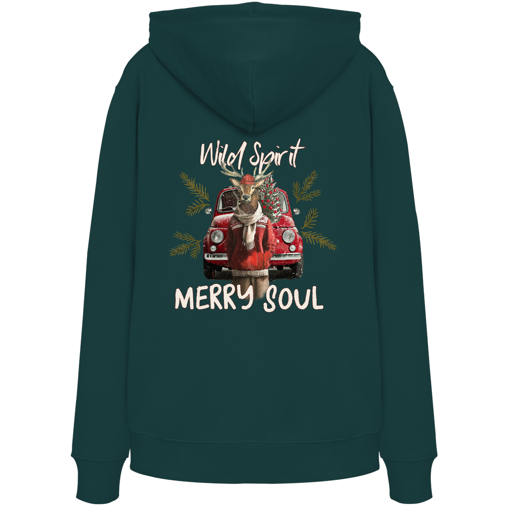 Kalli Red X-Mas Organic Hoodie -Hoodie - Organic Hoodie