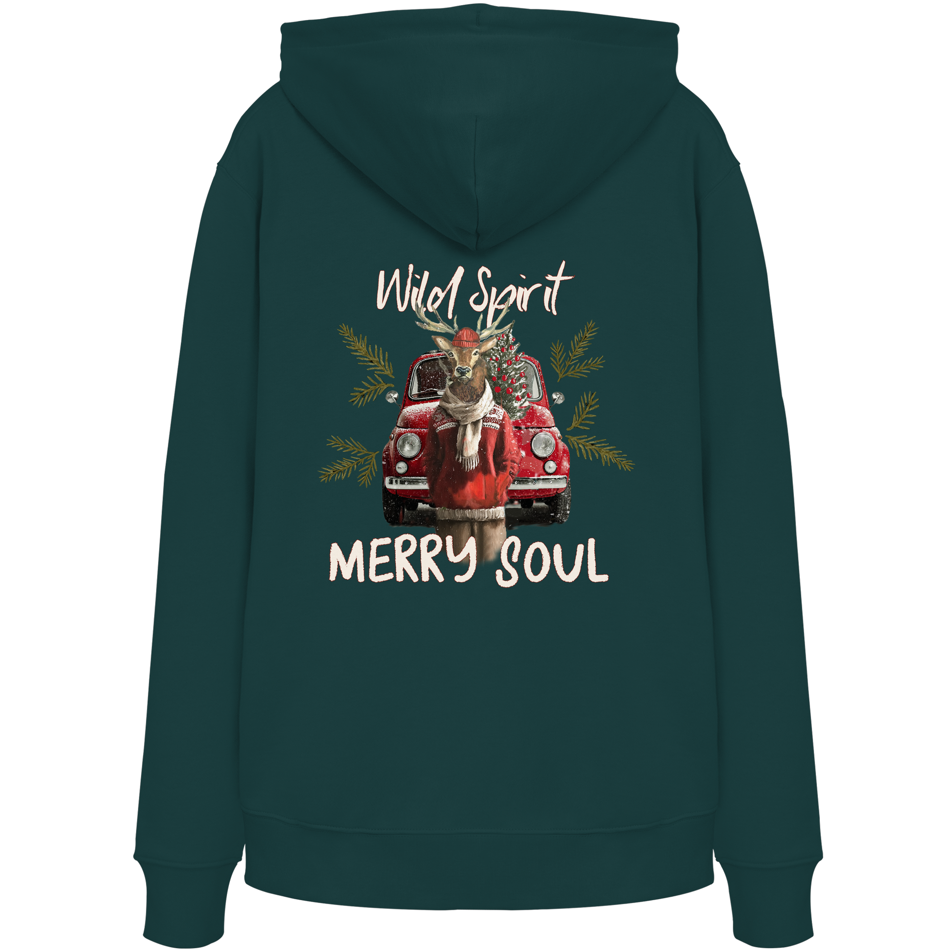 Kalli Red X-Mas Organic Hoodie -Hoodie - Organic Hoodie