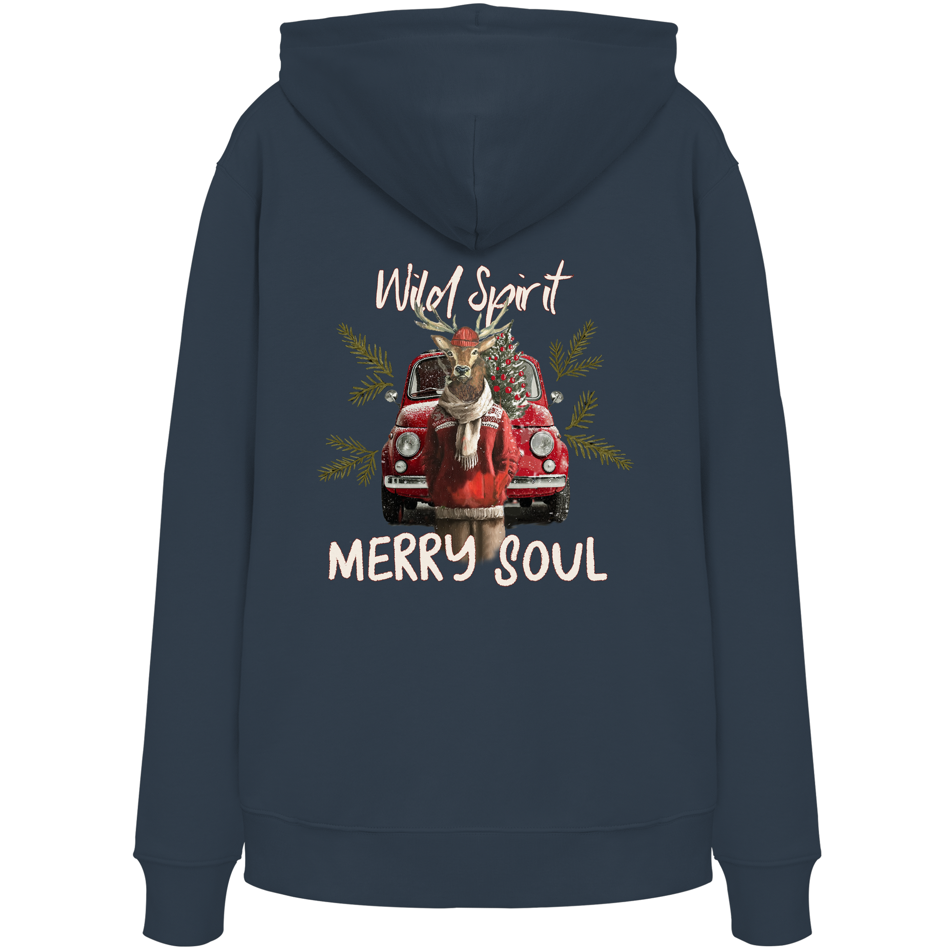 Kalli Red X-Mas Organic Hoodie -Hoodie - Organic Hoodie