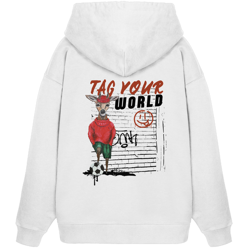 Bio Hoodie Oversized - Kalli Young "Tag your World"