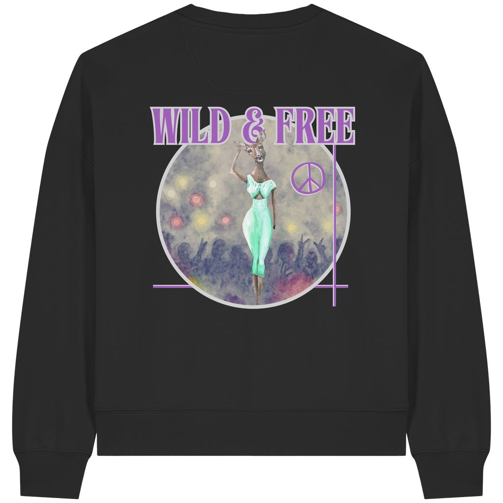 Kalli Wife Boxcut Sweatshirt - Womens Organic Boxcut Sweatshirt