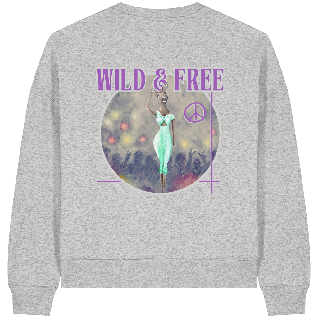 Kalli Wife Boxcut Sweatshirt - Womens Organic Boxcut Sweatshirt
