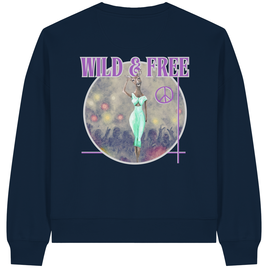 Kalli Wife Boxcut Sweatshirt - Womens Organic Boxcut Sweatshirt