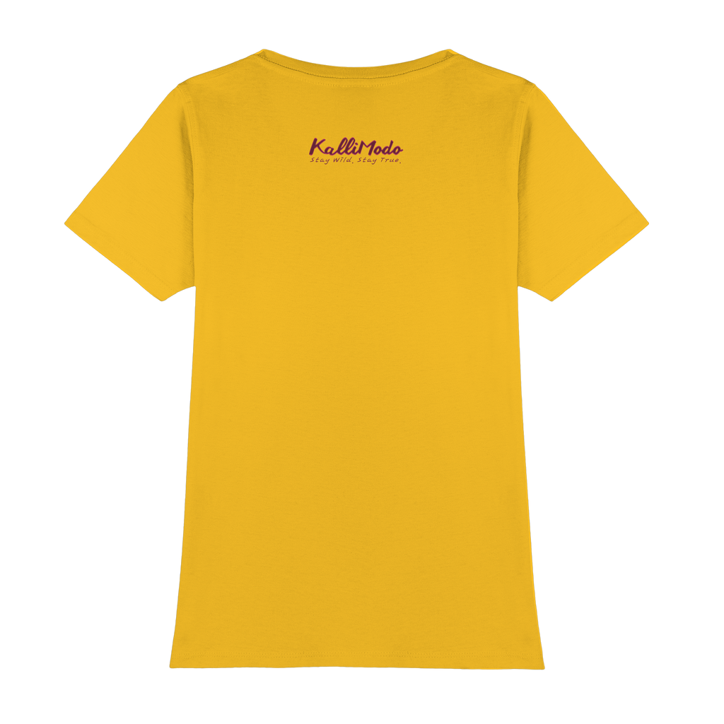 Bio T-Shirt Kallis Rose Beast (Frontprint) - Womens Premium Classic T-Shirt