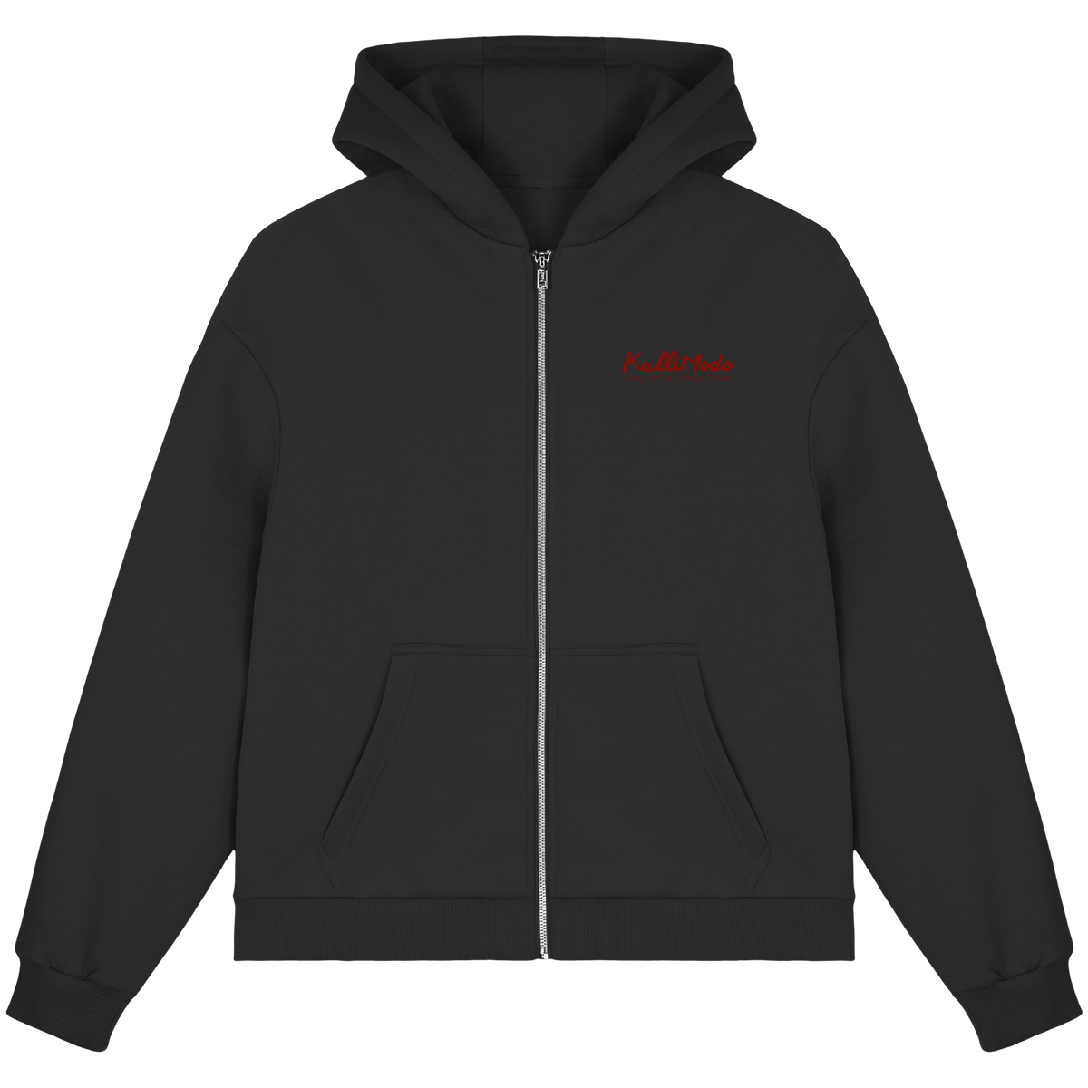 Zipper Hoodie Kalli "Platzhirsch" - Fluffy Boxcut Zipper