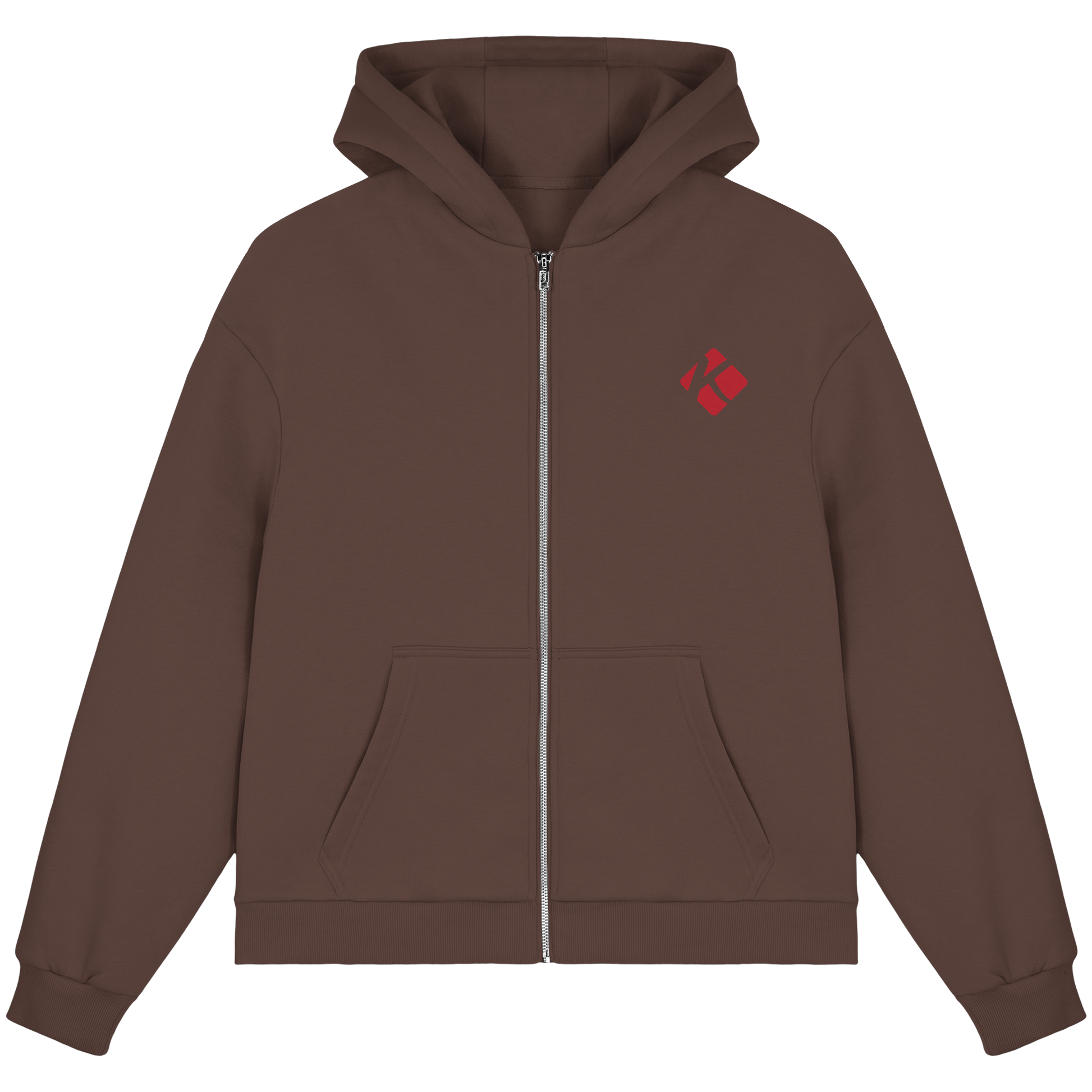 Kalli Red X-Mas Fluffy Zipper - Fluffy Boxcut Zipper