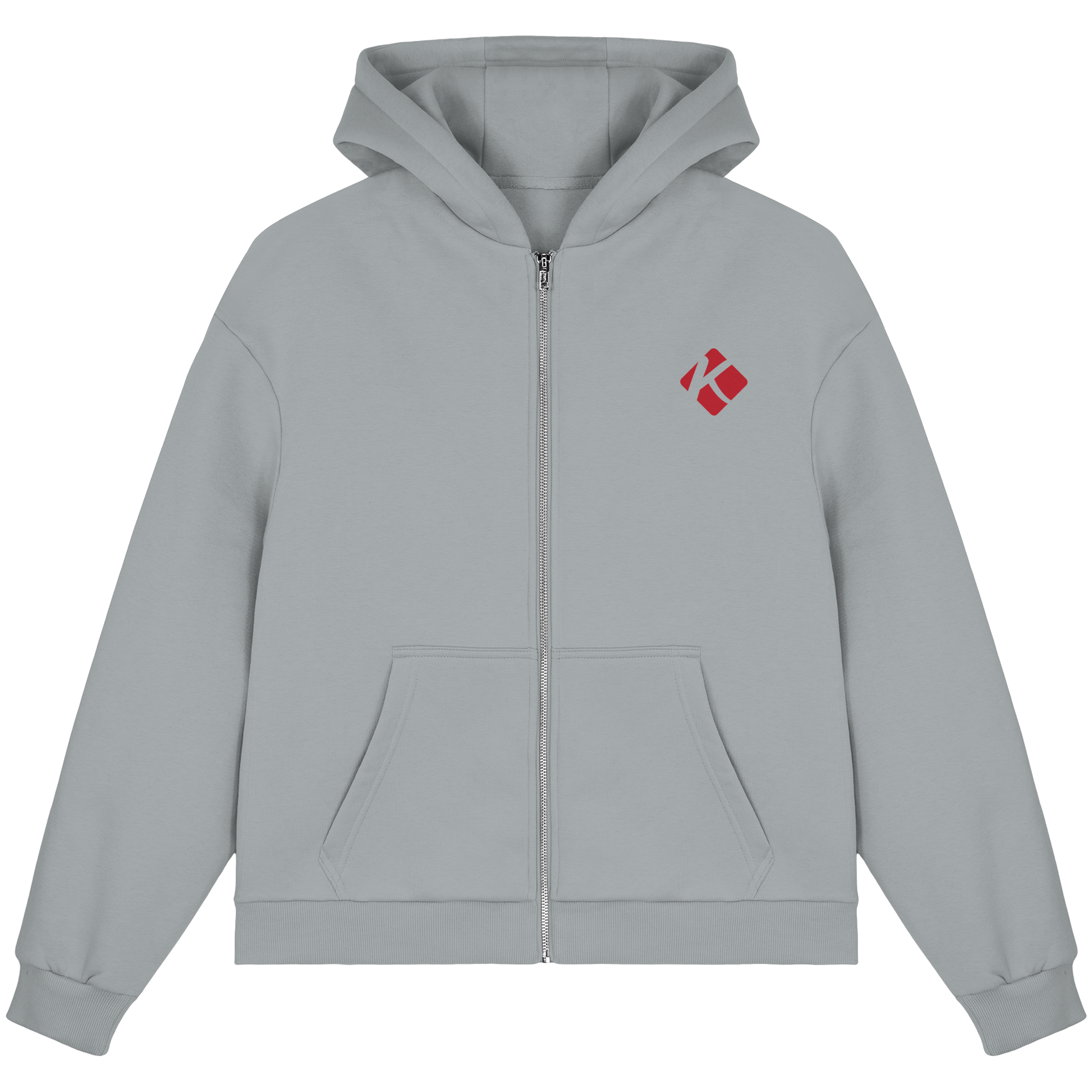 Kalli Red X-Mas Fluffy Zipper - Fluffy Boxcut Zipper