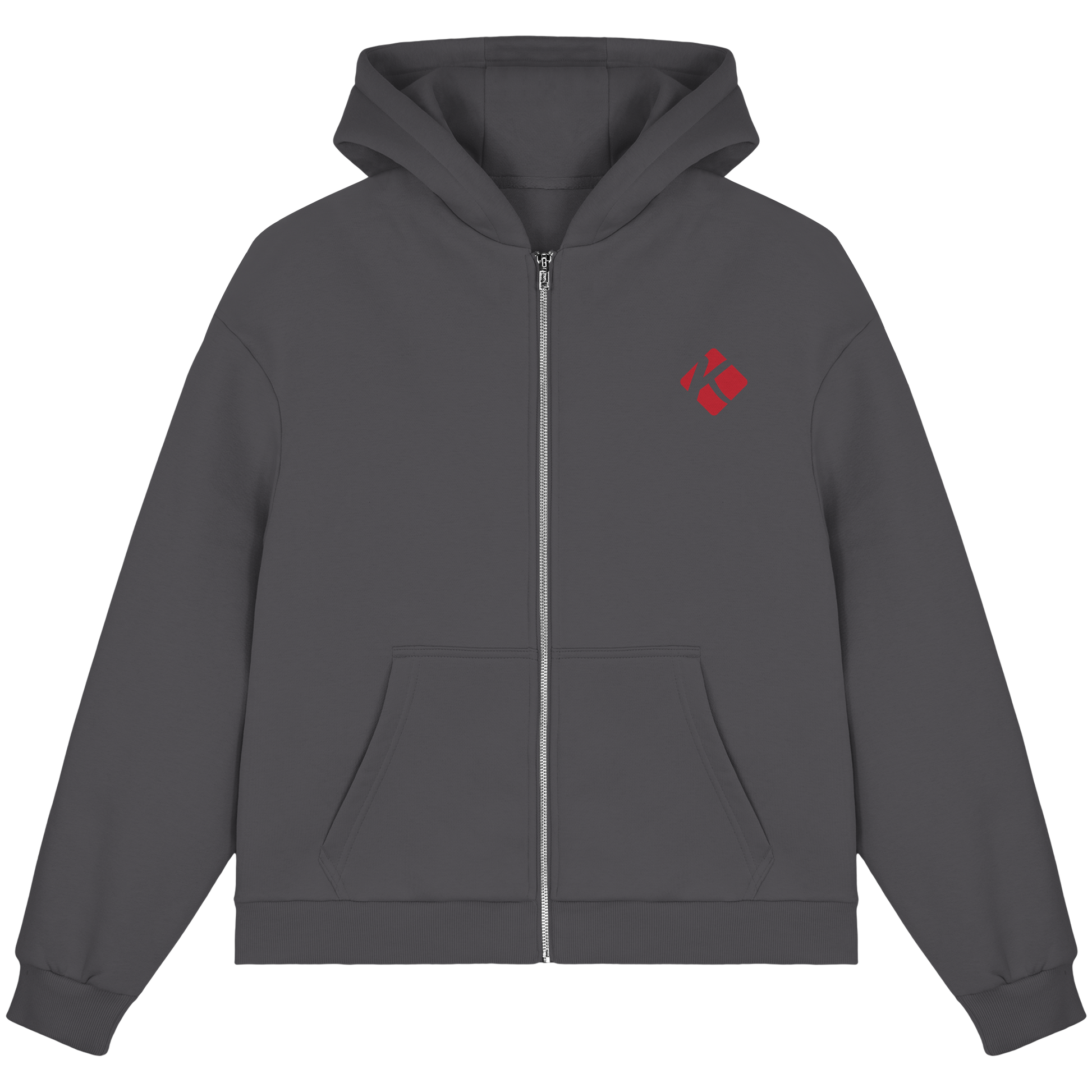 Kalli Red X-Mas Fluffy Zipper - Fluffy Boxcut Zipper