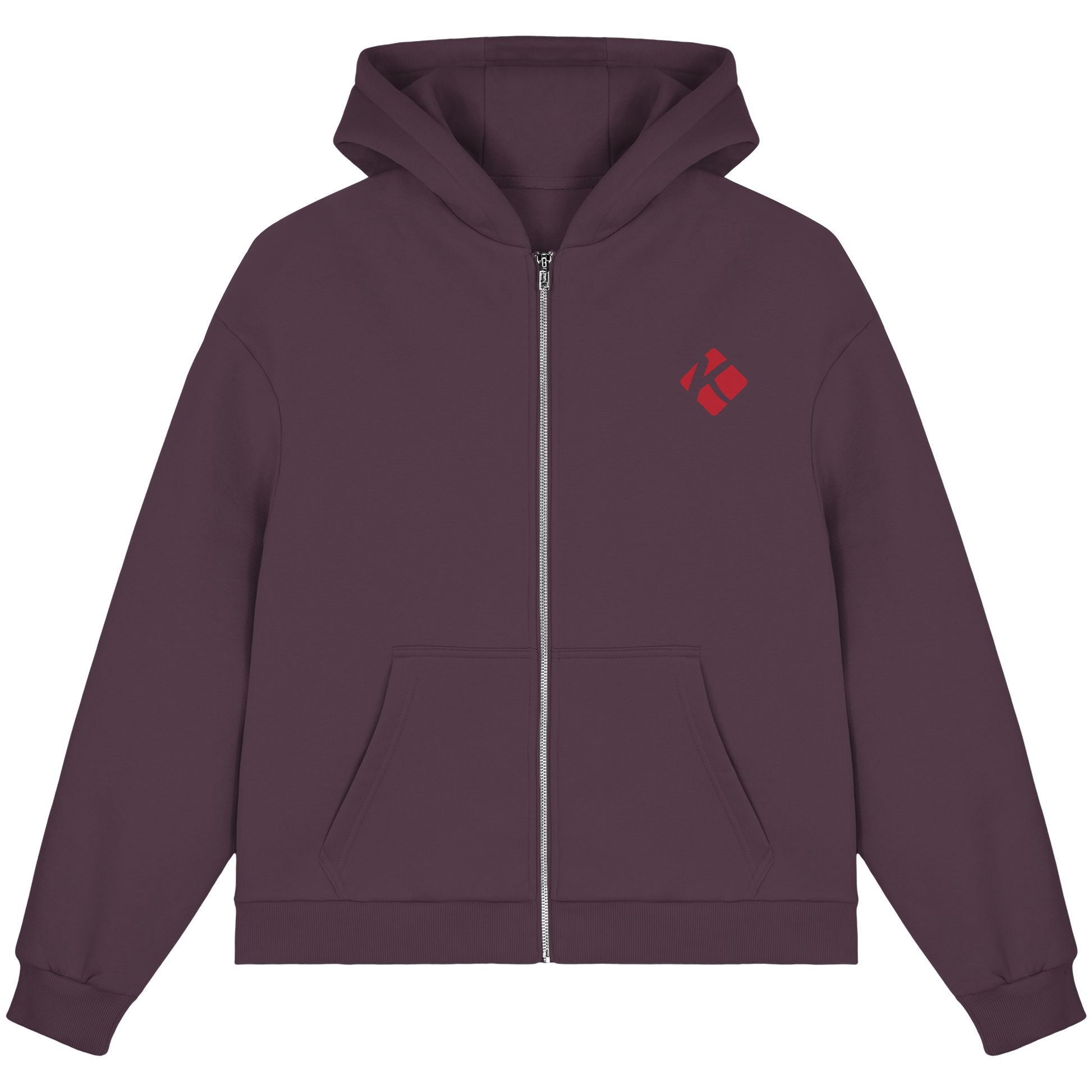 Kalli Red X-Mas Fluffy Zipper - Fluffy Boxcut Zipper