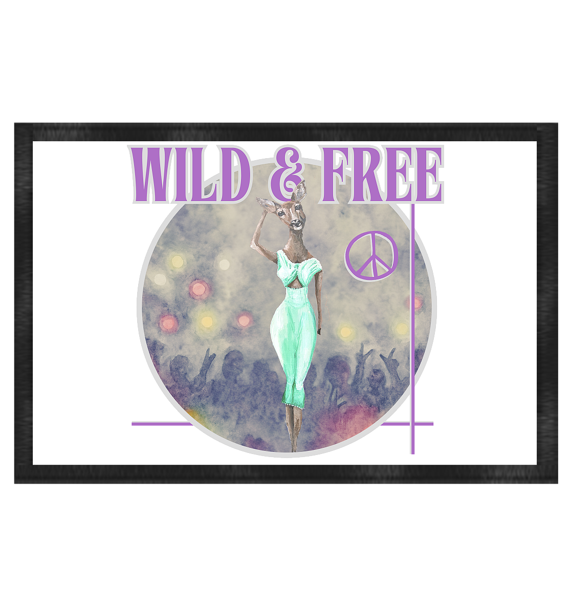 Kalli Frau Fußmatte