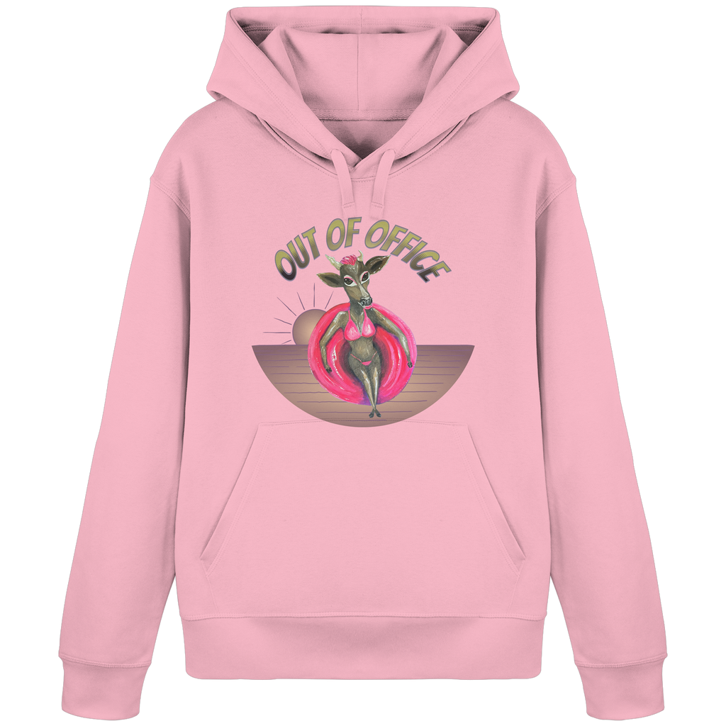 Organic Basic Hoodie "Kalli Sister 2" Out of Office (Frontprint) - Organic Basic Hoodie