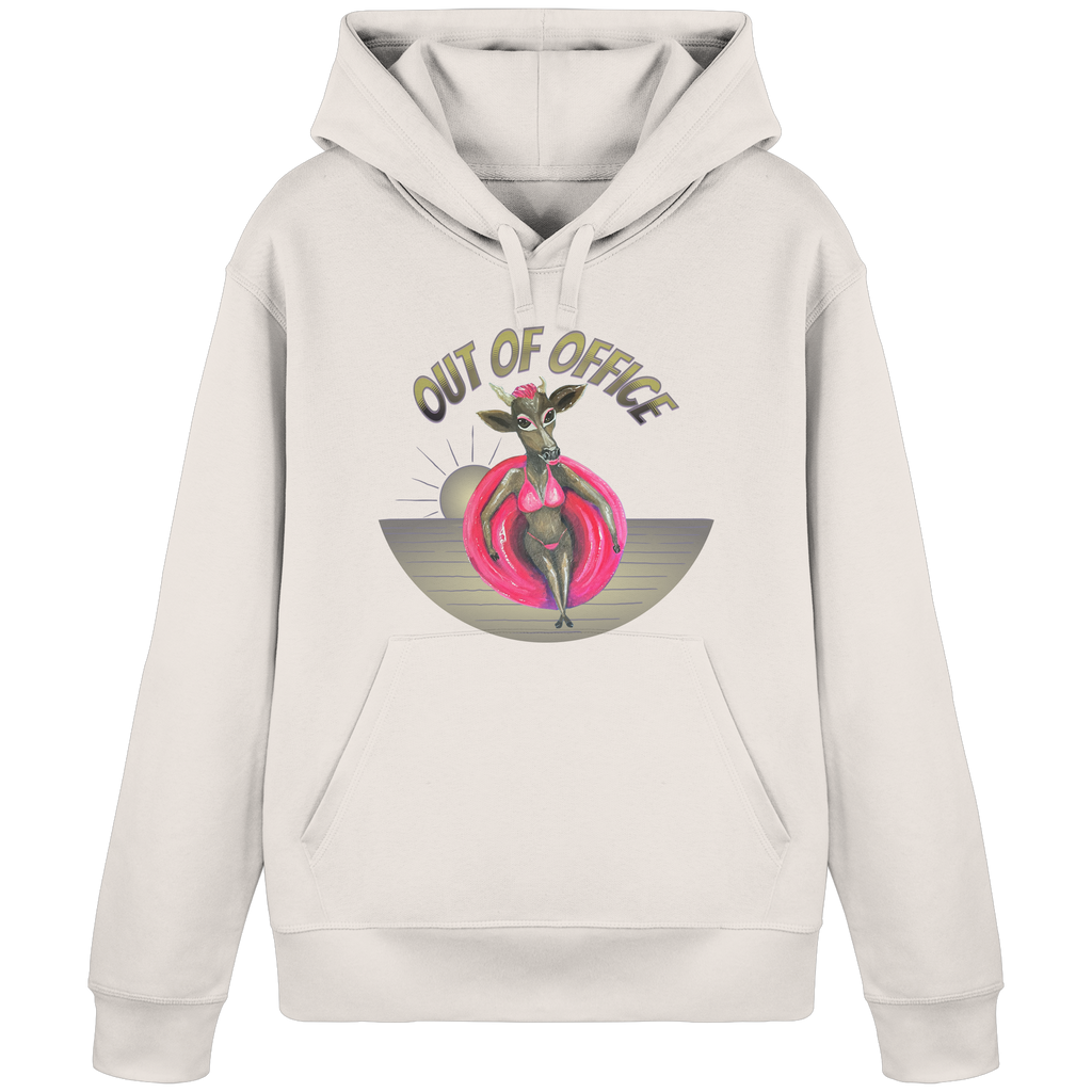 Organic Basic Hoodie "Kalli Sister 2" Out of Office (Frontprint) - Organic Basic Hoodie