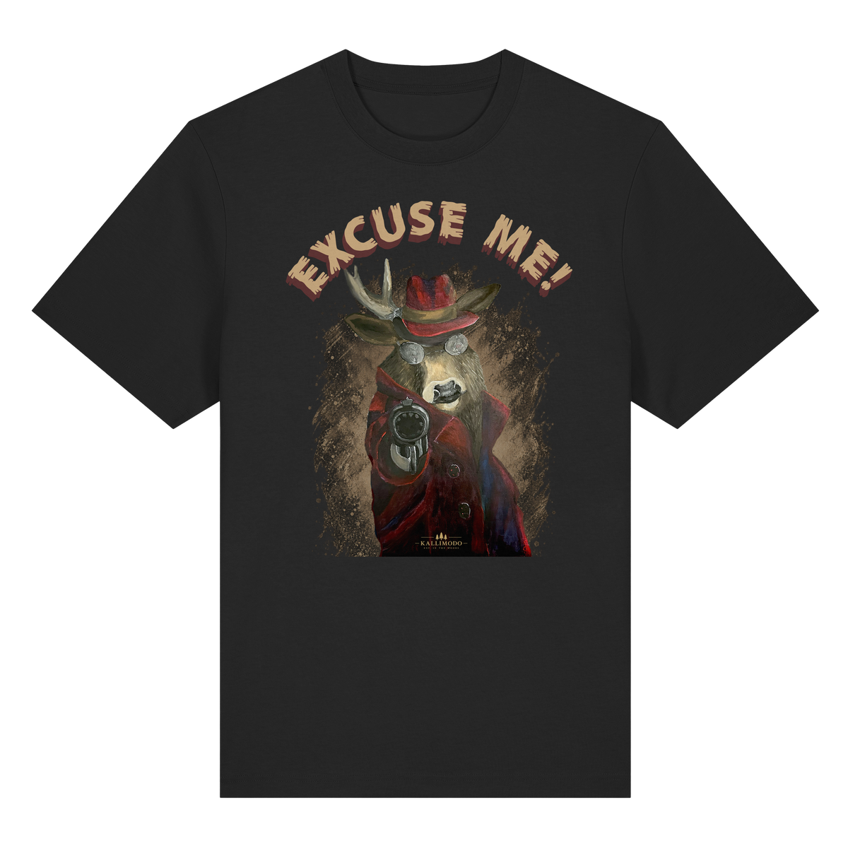 Heavy Shirt Kalli Brother Two "Excuse Me" Frontprint - Organic Heavy Shirt
