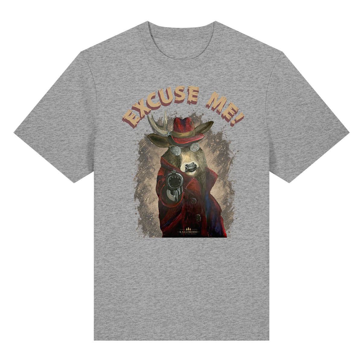Heavy Shirt Kalli Brother Two "Excuse Me" Frontprint - Organic Heavy Shirt