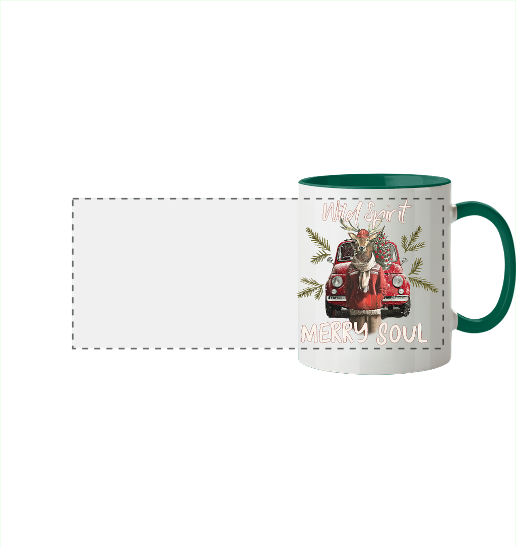 Kalli Red X-Mas Mug - Panorama Mug Two-tone