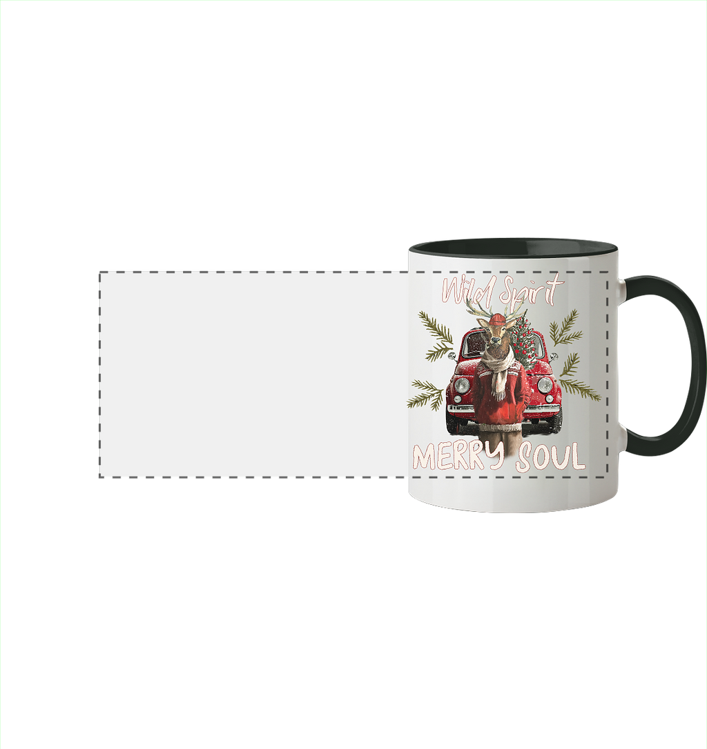 Kalli Red X-Mas Mug - Panorama Mug Two-tone